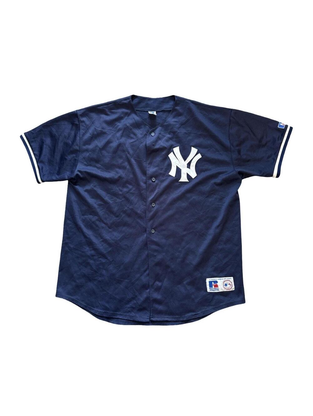 Vintage Russell Athletic MLB New York Yankees Baseball Jersey Men’s Size 2XL
